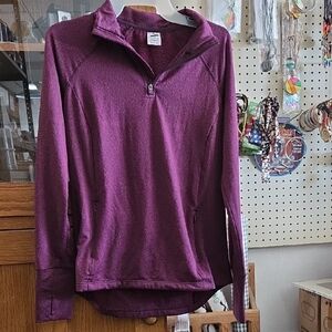Avia Maroon Quarter-Zip Top